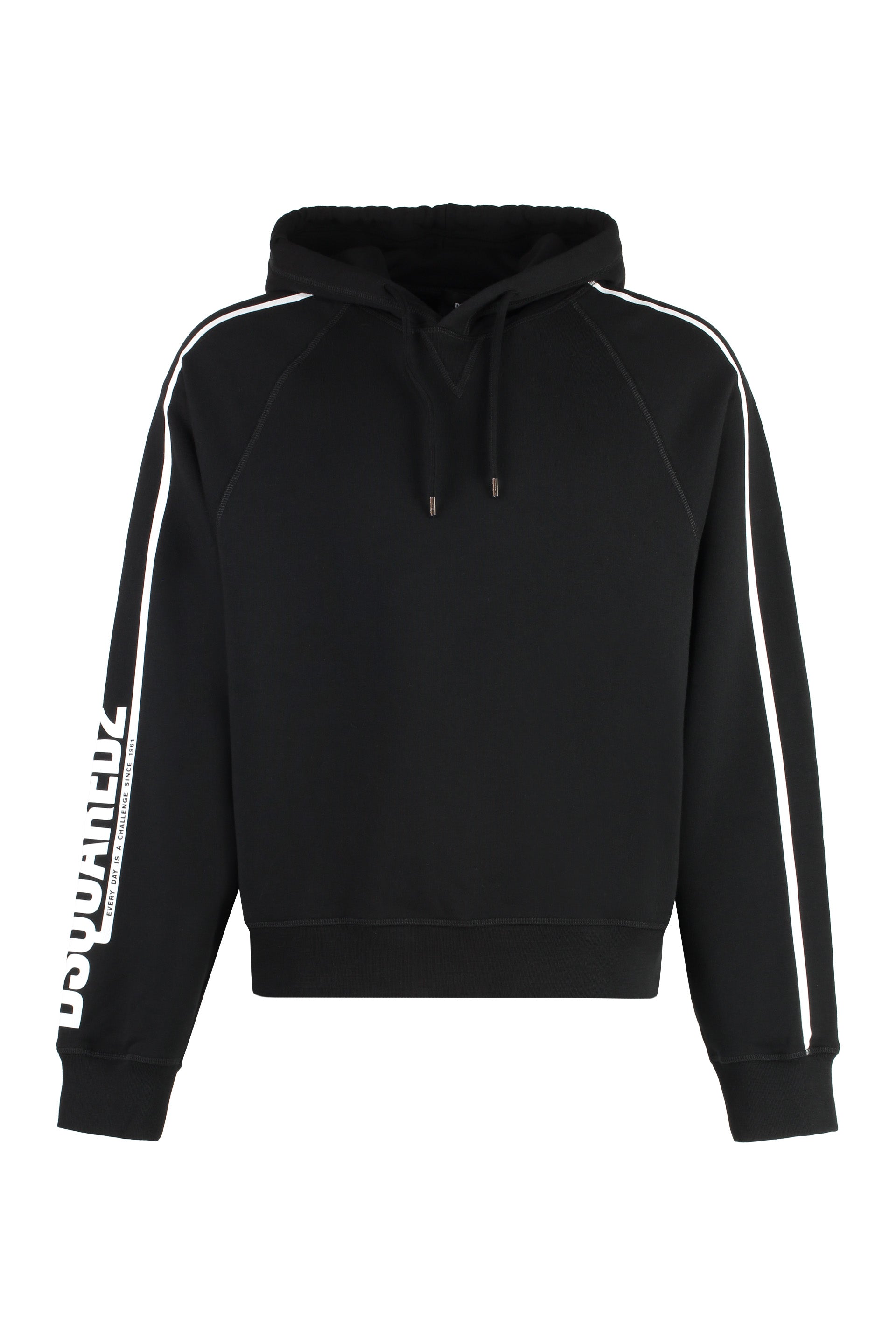 DSQUARED2 Cotton Hoodie with Raglan Sleeves - Fall/Winter 2024