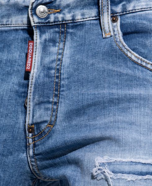 DSQUARED2 Mid Rise Distressed Skinny Jeans