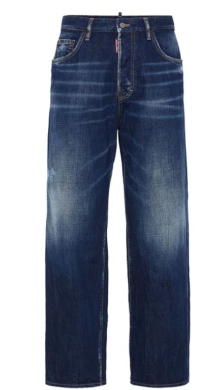 DSQUARED2 Classic Wide Leg Cotton Jeans for Men (SS25)