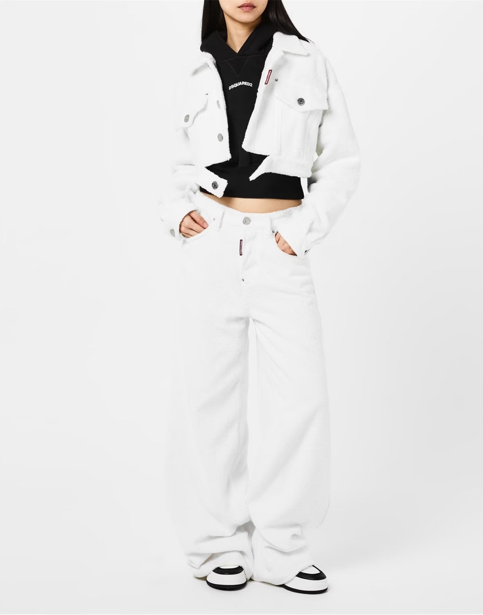 DSQUARED2 Mini Cropped Towel Jacket for Women
