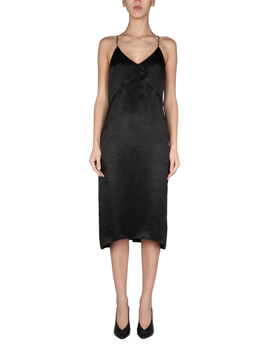 DSQUARED2 Mini Dress Undervest with Thin Crossed Straps