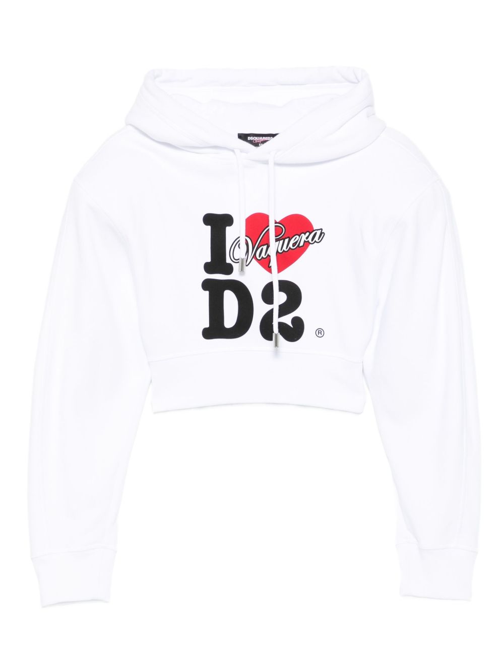 DSQUARED2 Cropped Logo Hoodie for Women