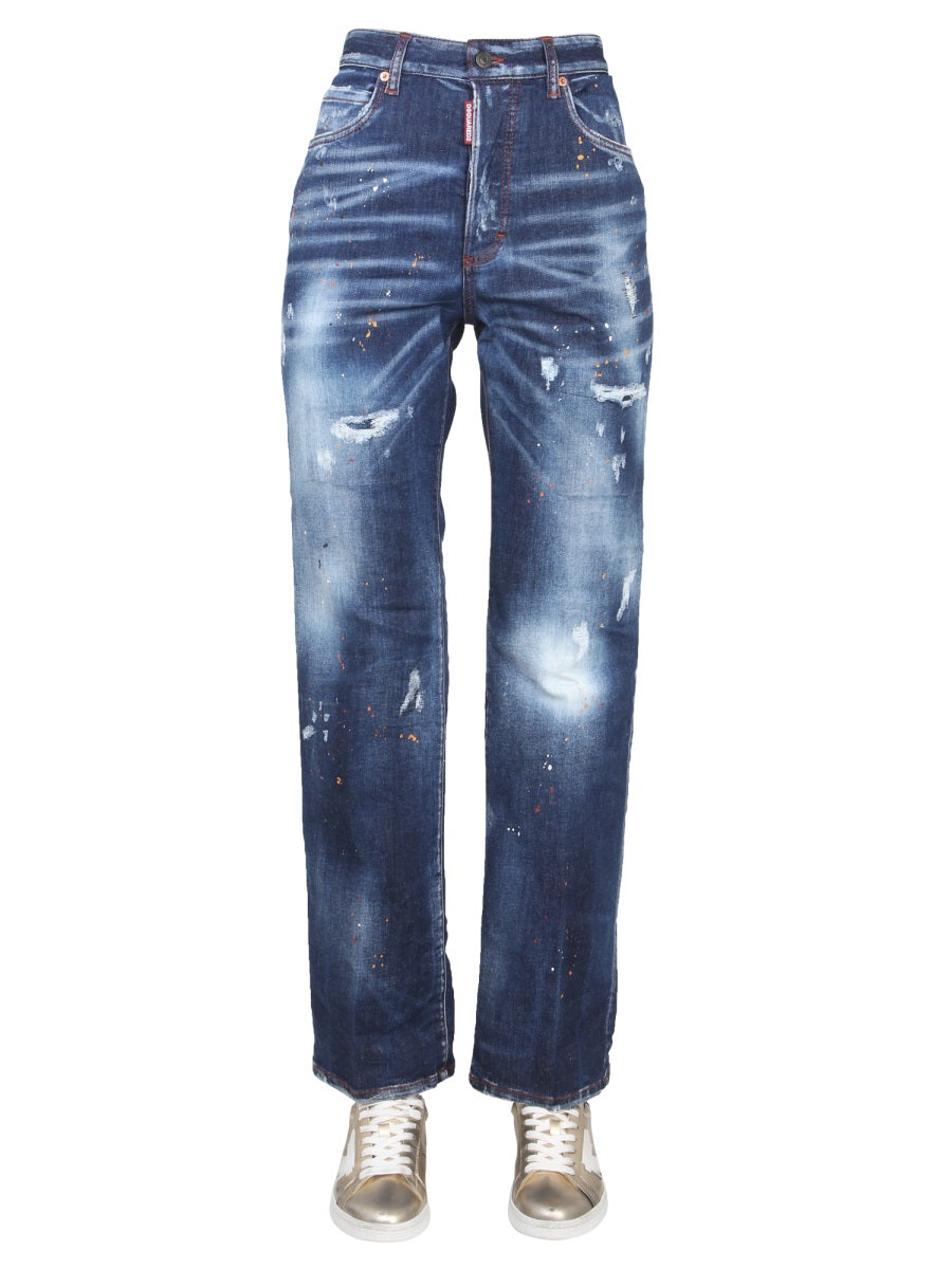 DSQUARED2 Womens Roadie Jeans - Trendy Fit