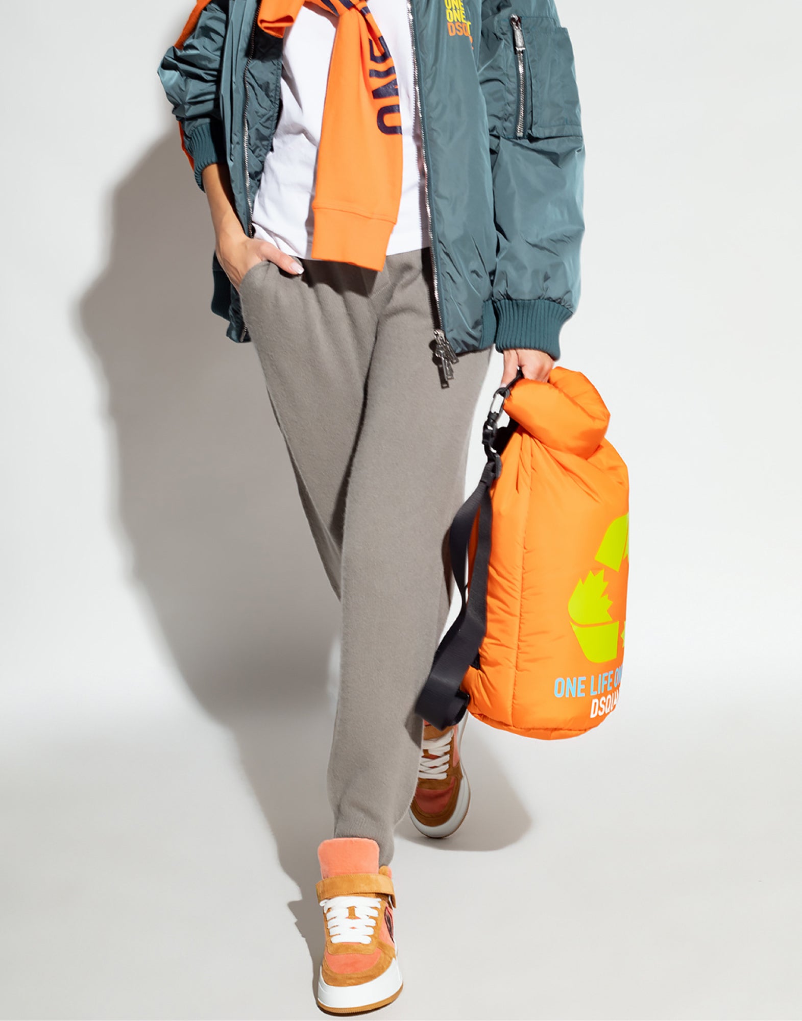 DSQUARED2 Cashmere Logo Knit Joggers for Women - FW23