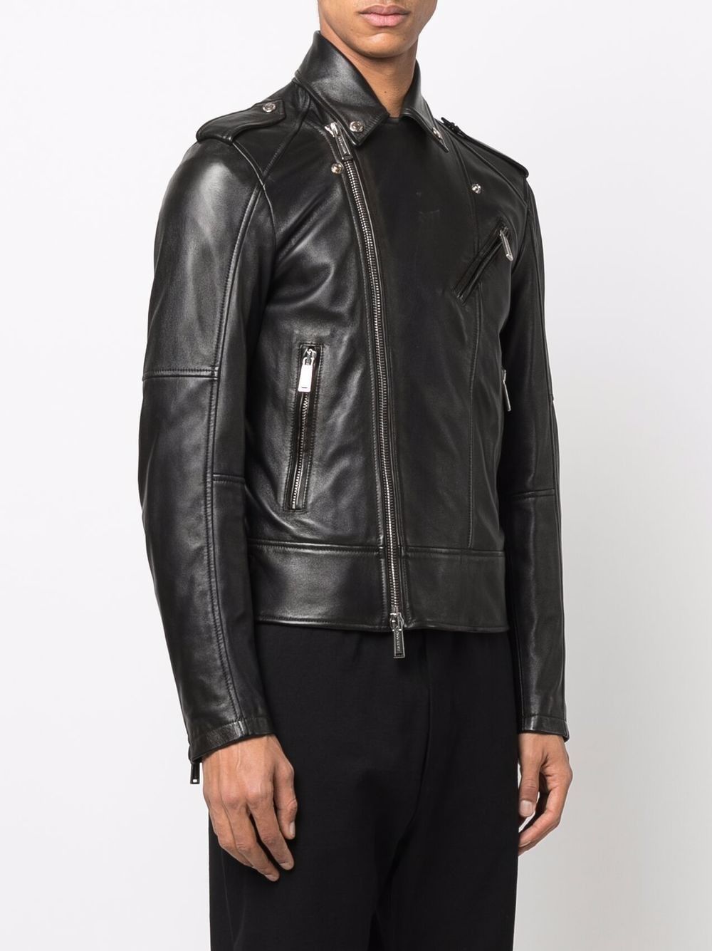 DSQUARED2 Men's Kiodo Leather Jacket - Fall/Winter 2024