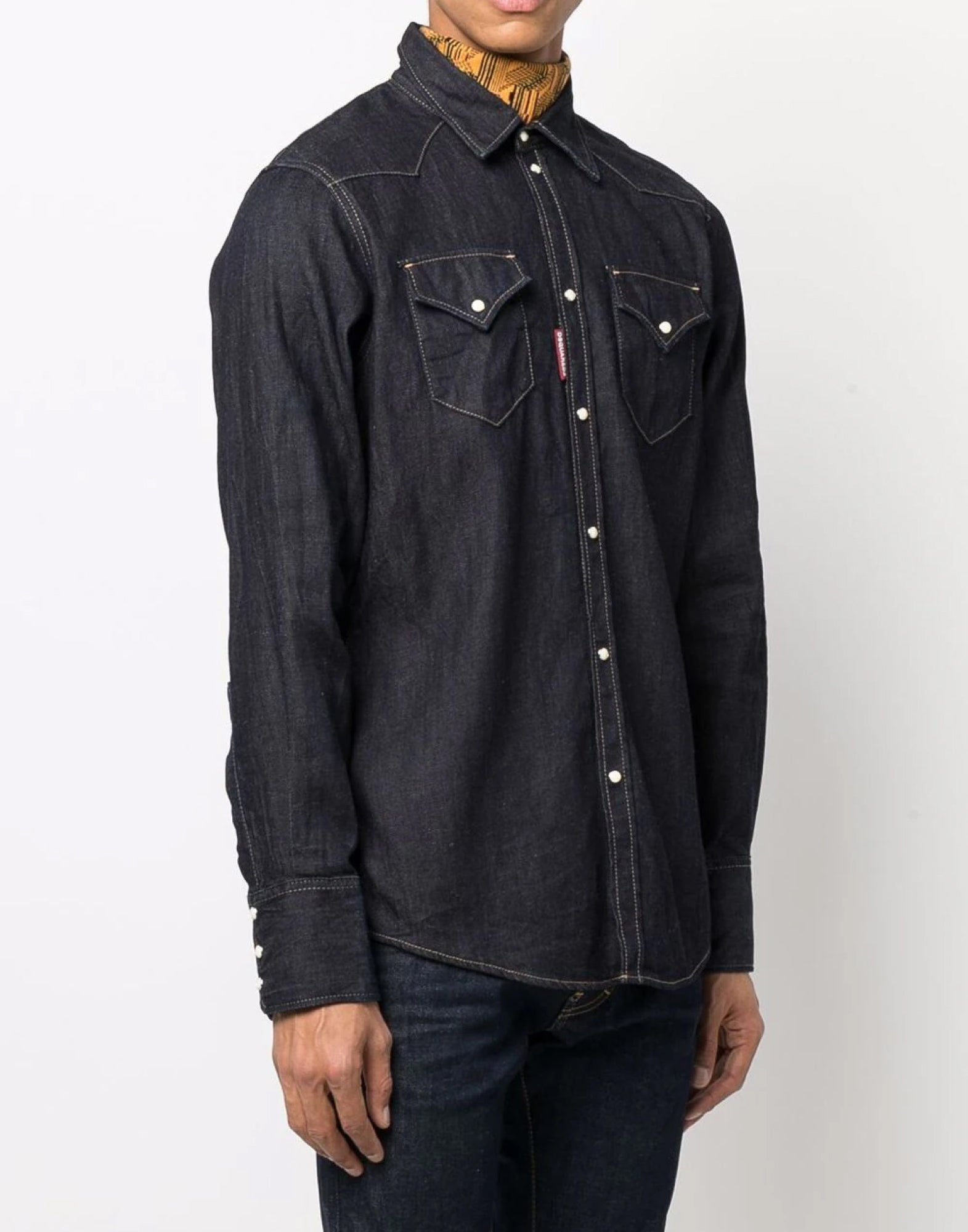DSQUARED2 Hemp Western Denim Shirt for Men - FW24 Collection