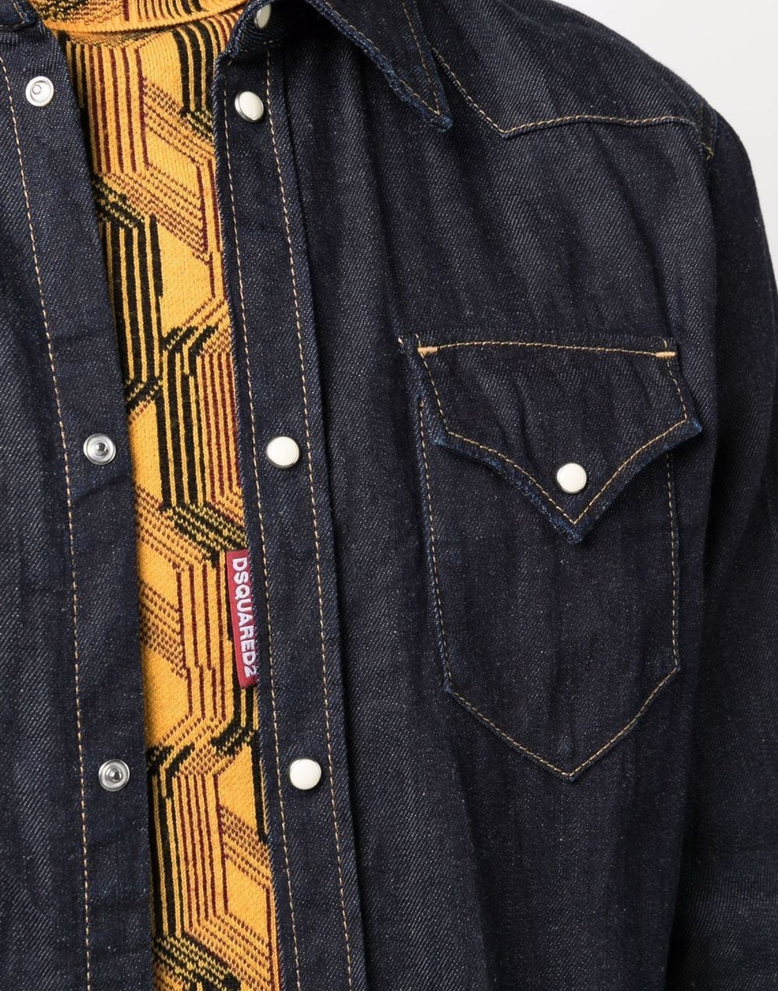 DSQUARED2 Hemp Western Denim Shirt for Men - FW24 Collection