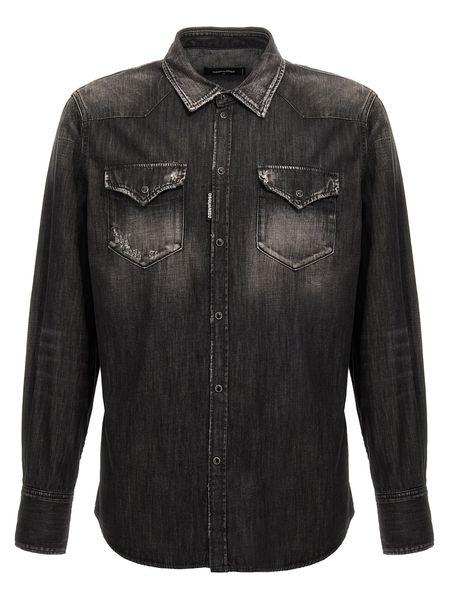 DSQUARED2 Men's Denim Western Shirt - SS25 Collection