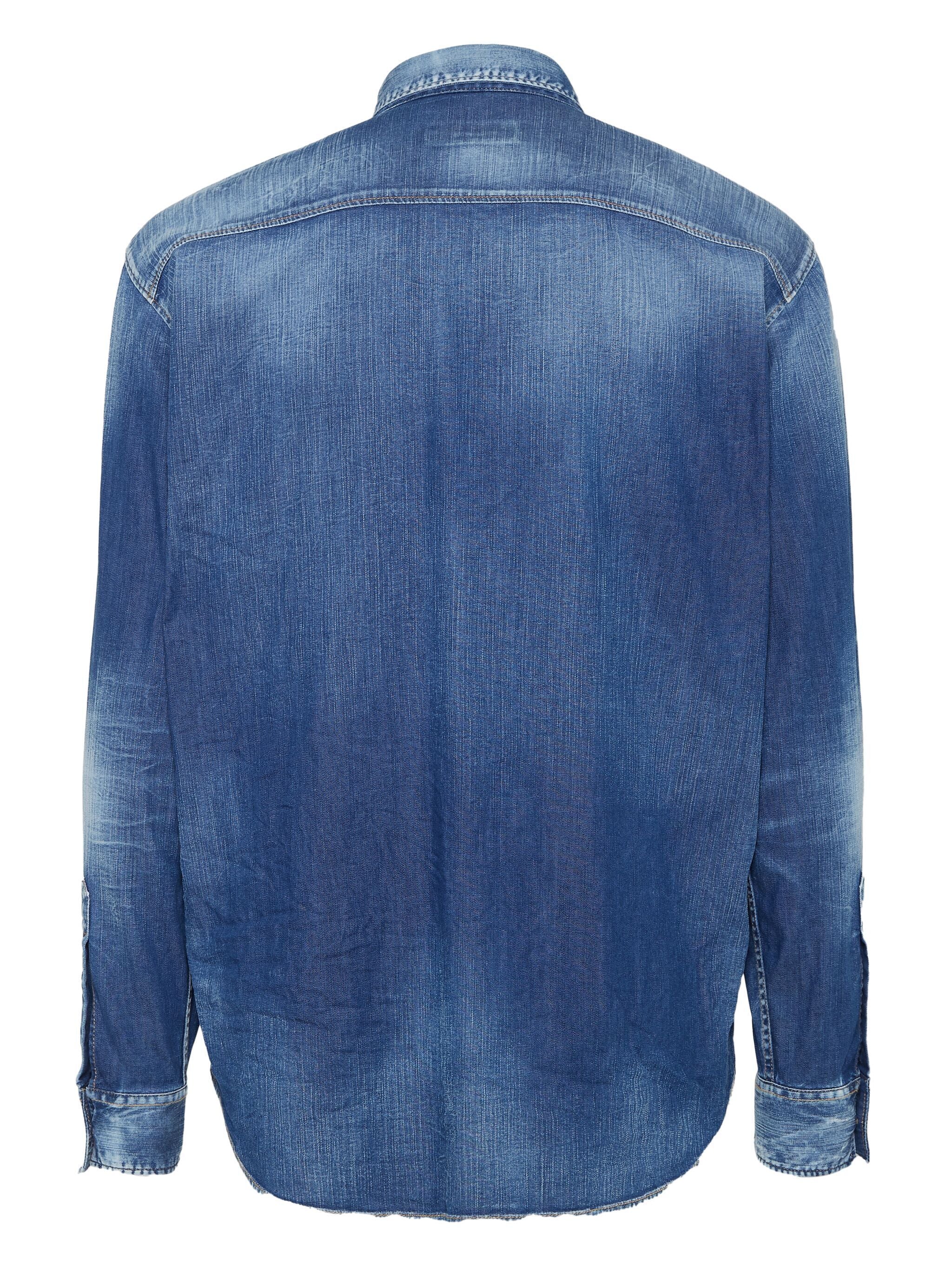 DSQUARED2 Washed Denim Shirt for Men