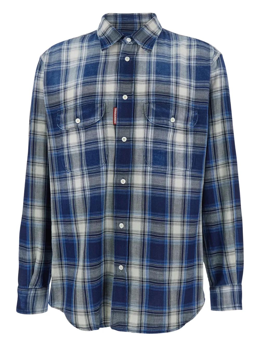 DSQUARED2 Plaid Pocket Shirt for Men - FW25 Collection