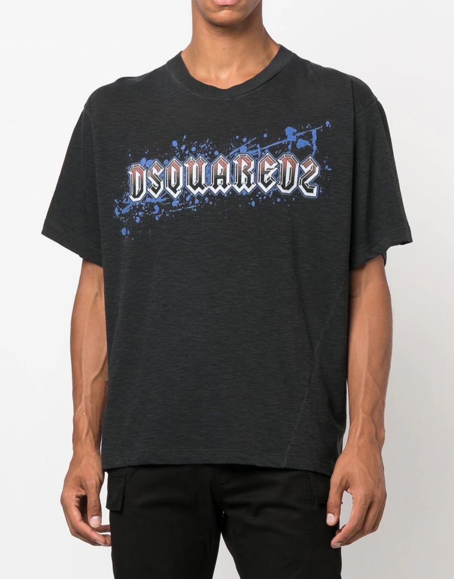 DSQUARED2 Iron Logo Printed Short Sleeve T-Shirt
