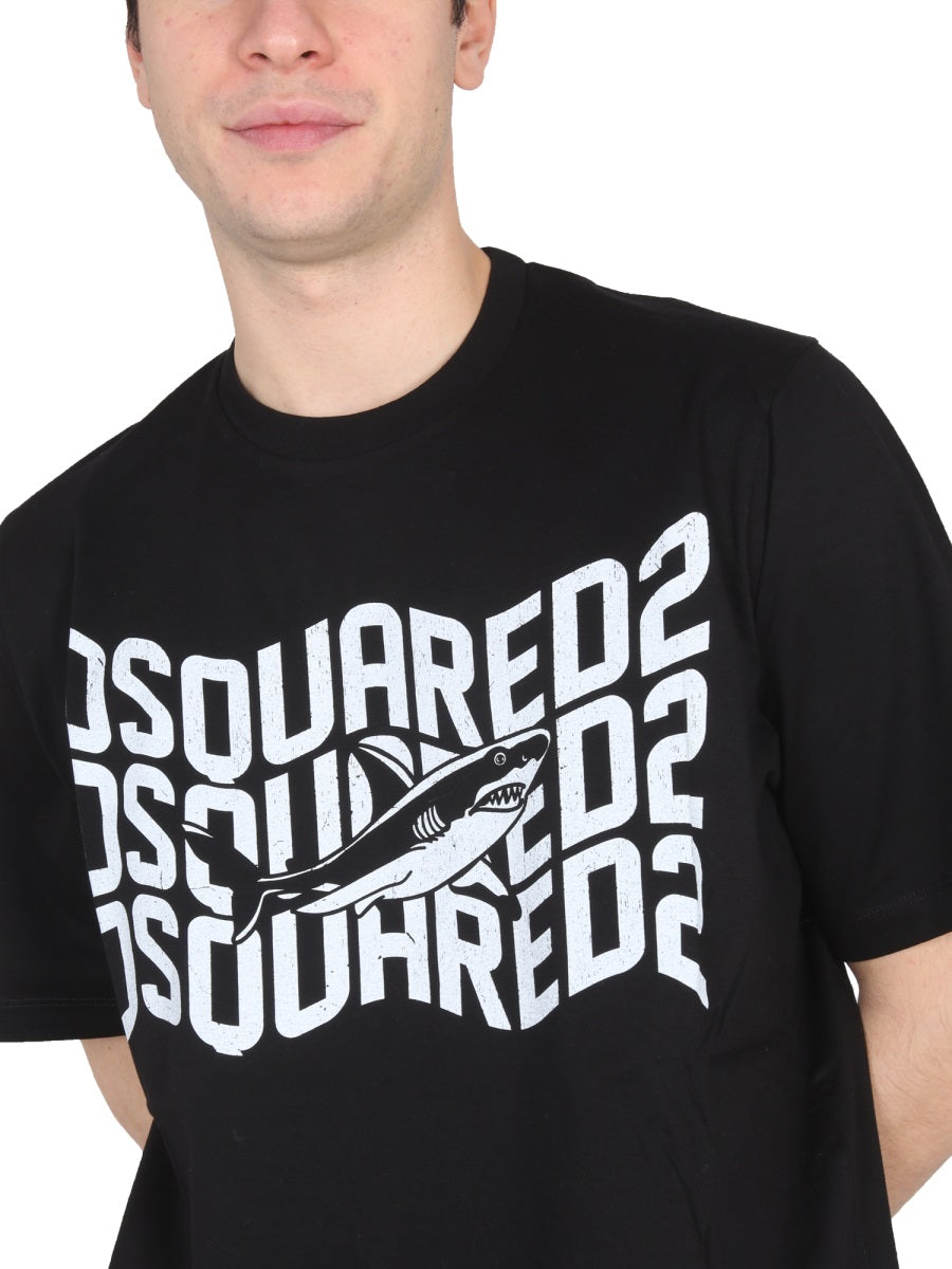 DSQUARED2 Logo Print T-Shirt - Size 10