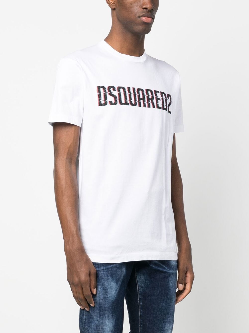 DSQUARED2 Classic Logo Printed Cotton T-Shirt