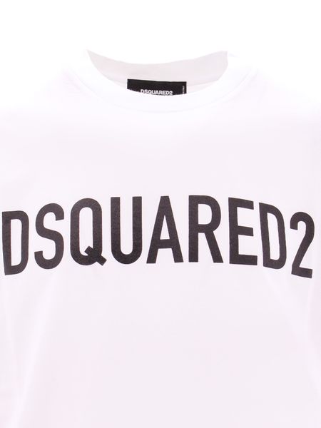 DSQUARED2 Essential Cotton Crew-Neck T-Shirt for Men - Loose Fit
