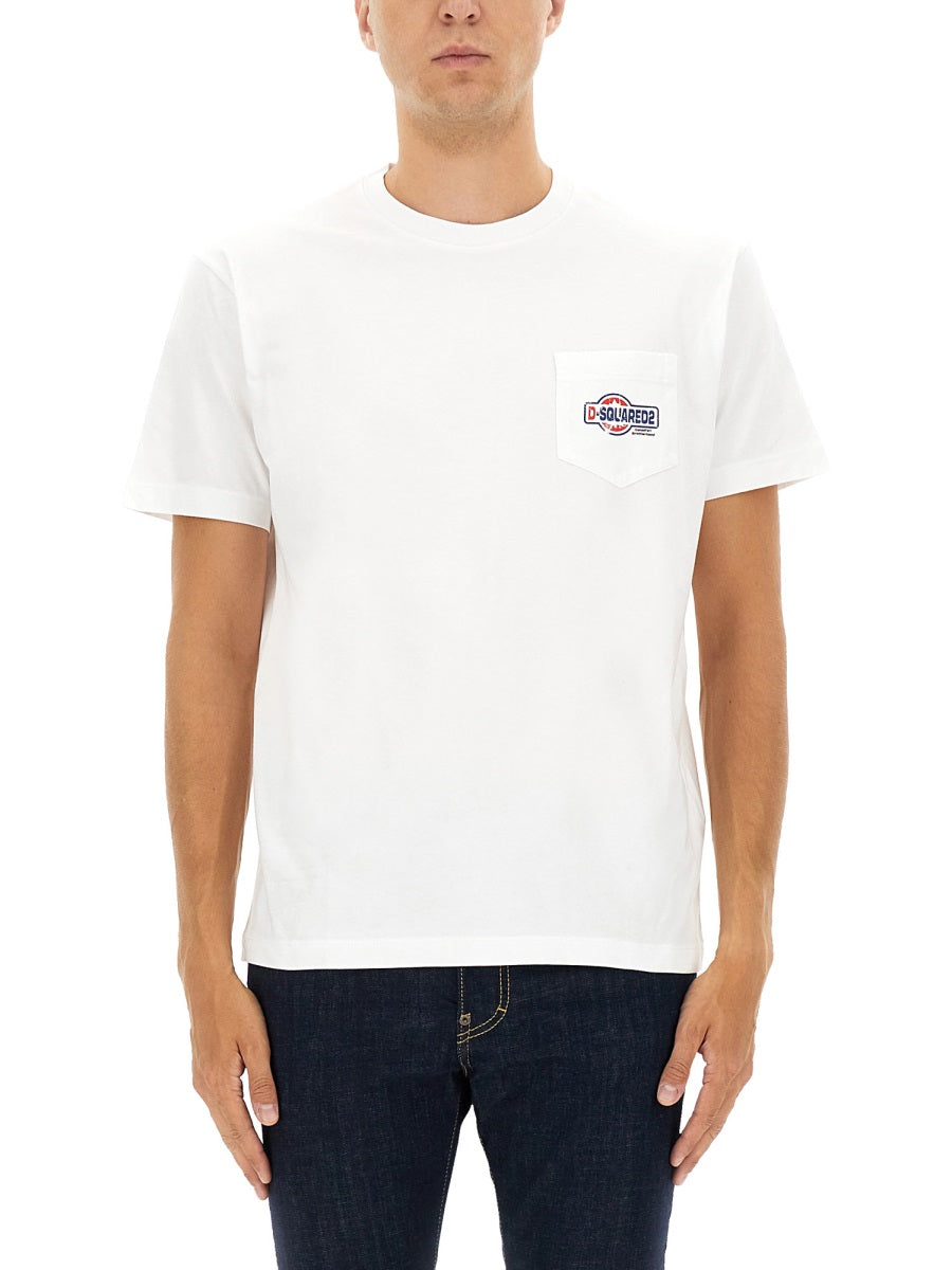 DSQUARED Classic Cotton T-Shirt for Men - FW25 Collection