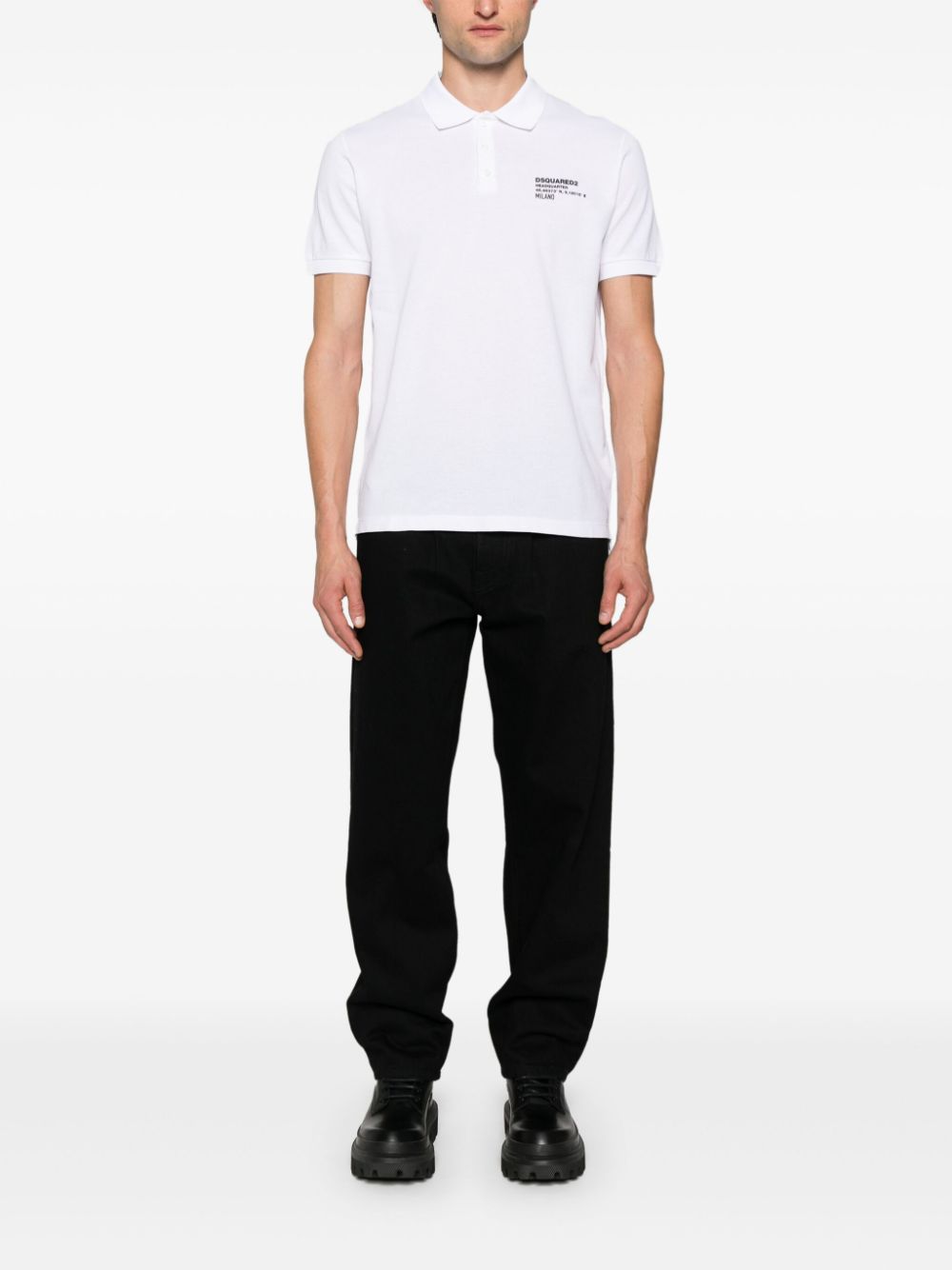 DSQUARED2 Logo Cotton Polo Shirt
