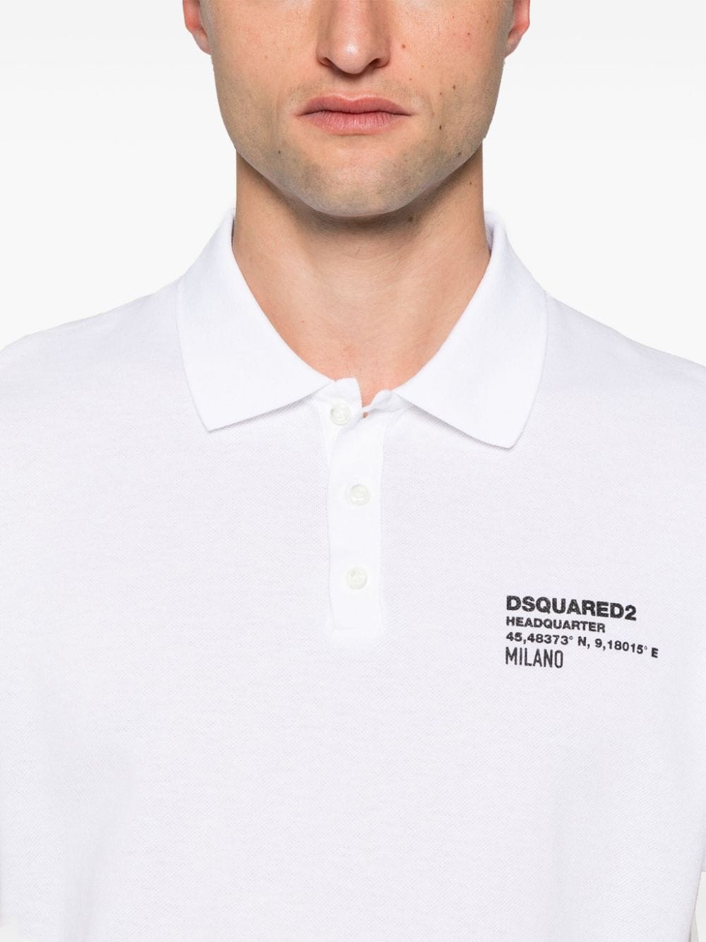 DSQUARED2 Logo Cotton Polo Shirt