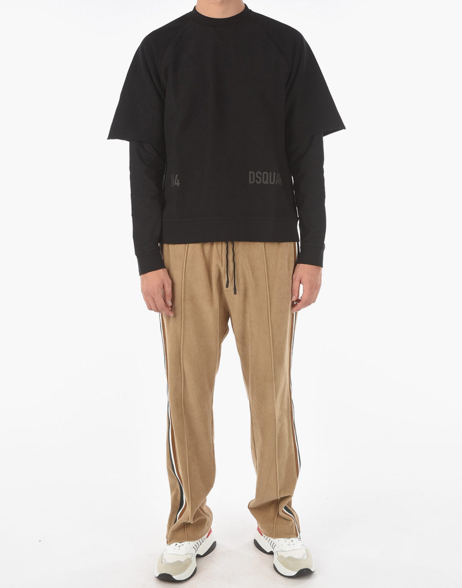 DSQUARED2 Cool Fit Double Layer Logo Sweatshirt - Long Sleeve