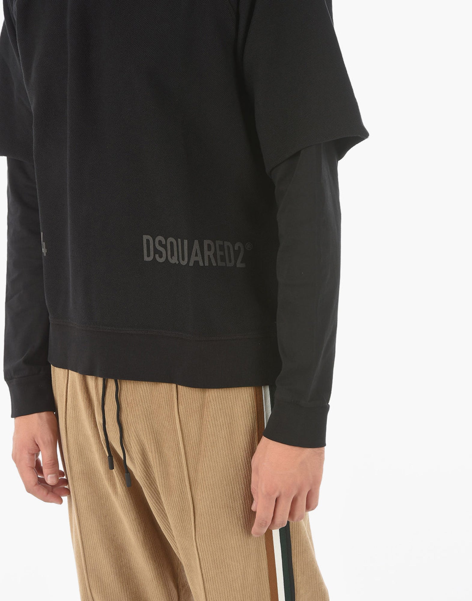 DSQUARED2 Cool Fit Double Layer Logo Sweatshirt - Long Sleeve