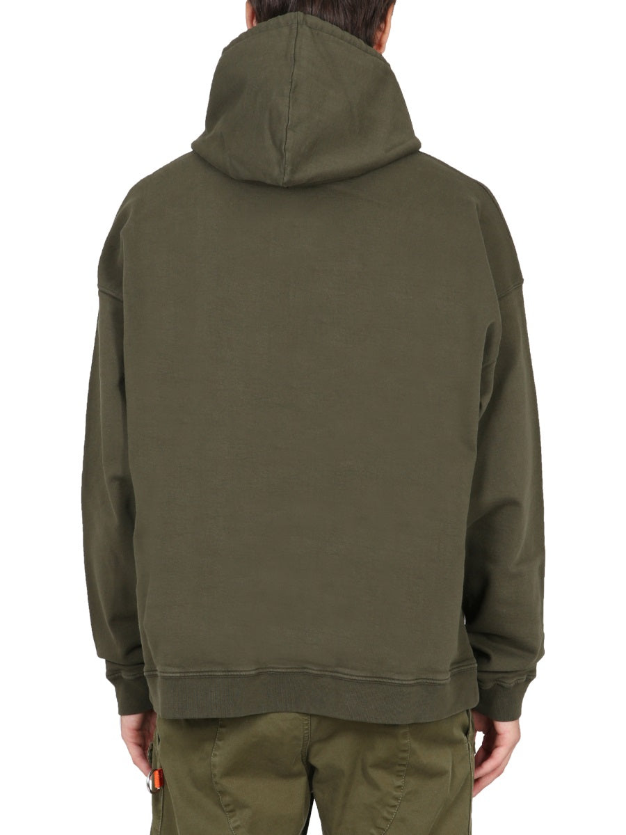 DSQUARED2 Men's Mini Logo Sweatshirt with Drawstring Hood