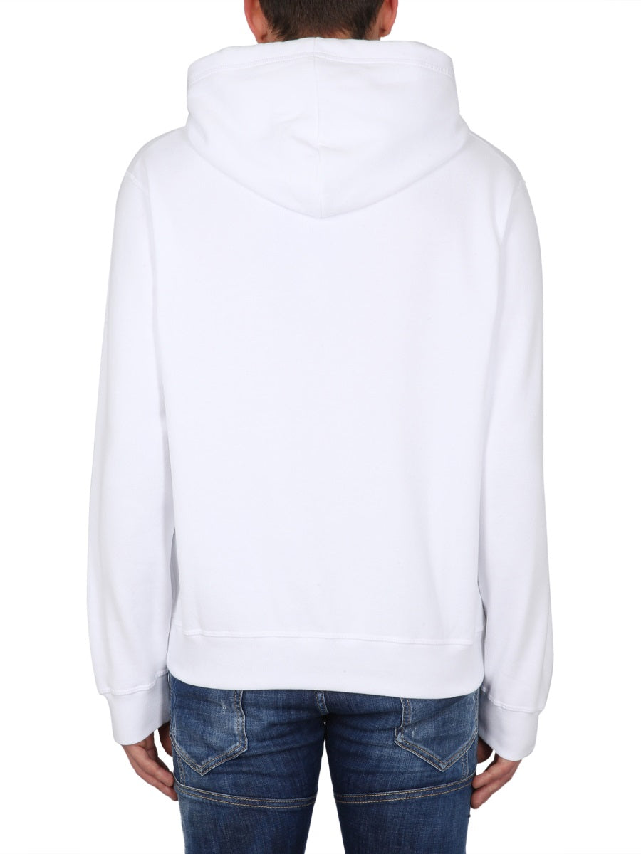 DSQUARED2 Cool Fit Sweatshirt with Drawstring Hood for Men