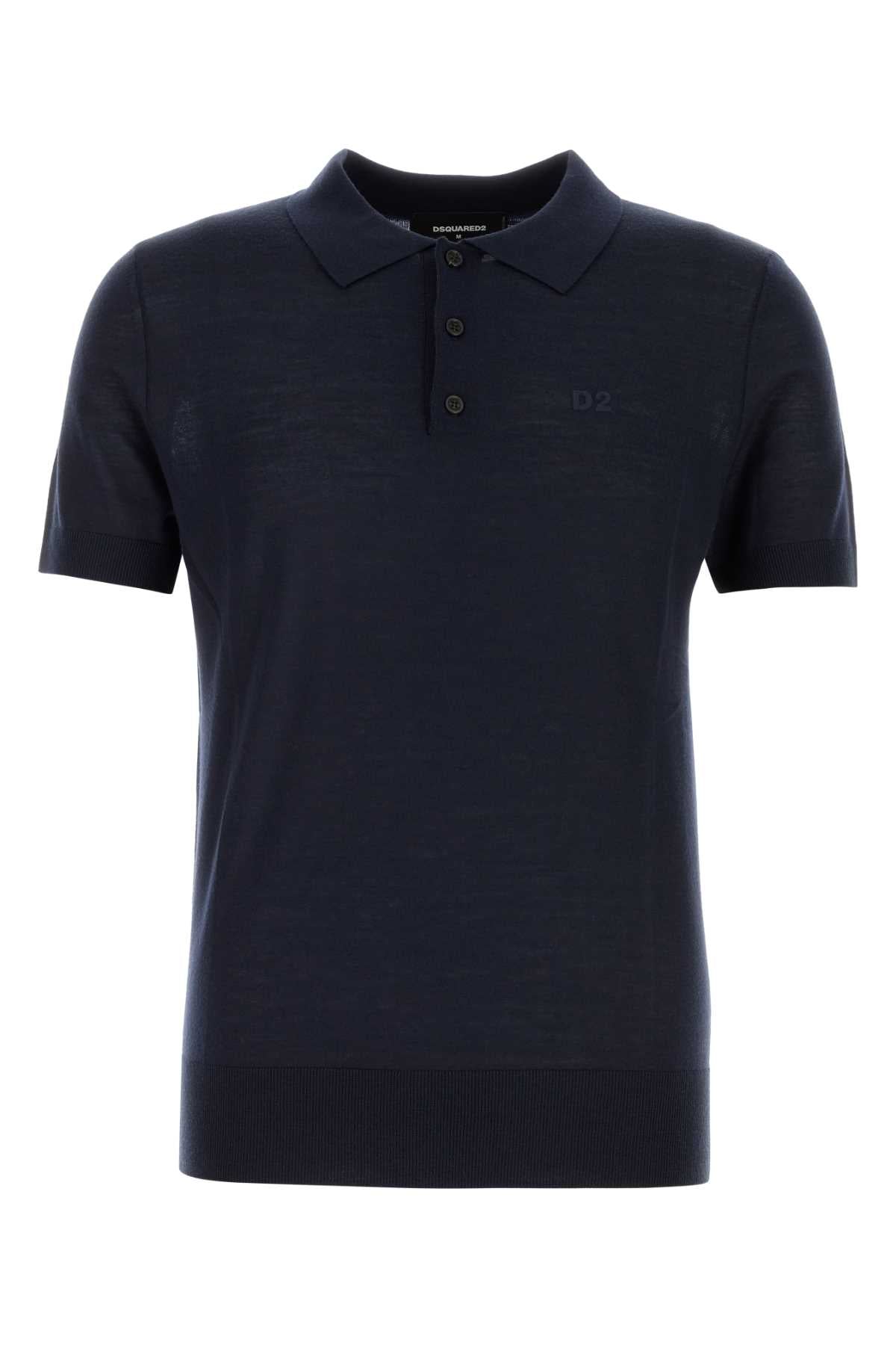 DSQUARED2 Wool Polo Shirt for Men - Upgrade Your Wardrobe