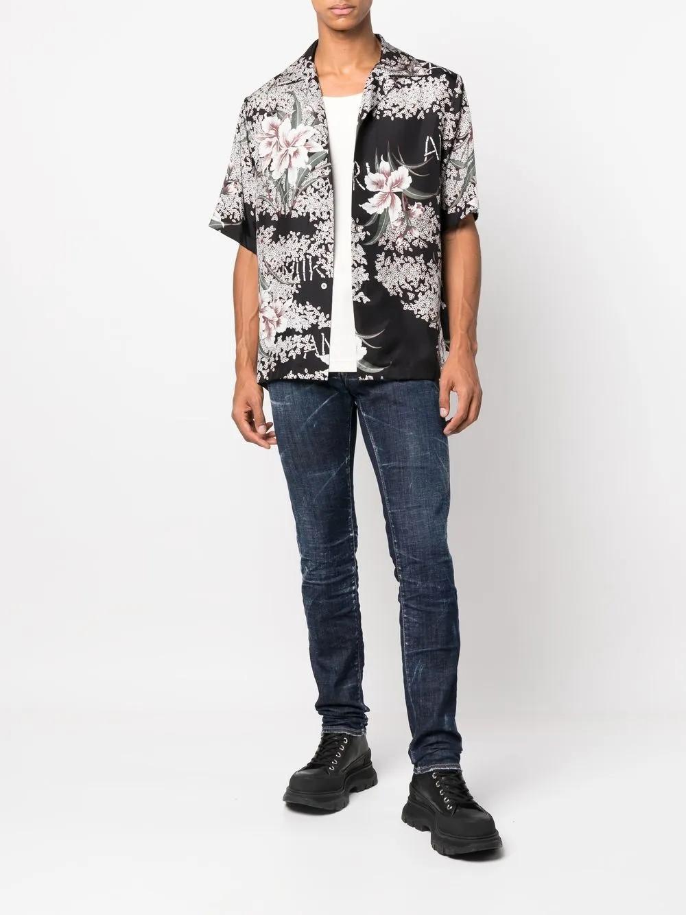 DSQUARED2 Slim-Cut Logo-Patch Jeans