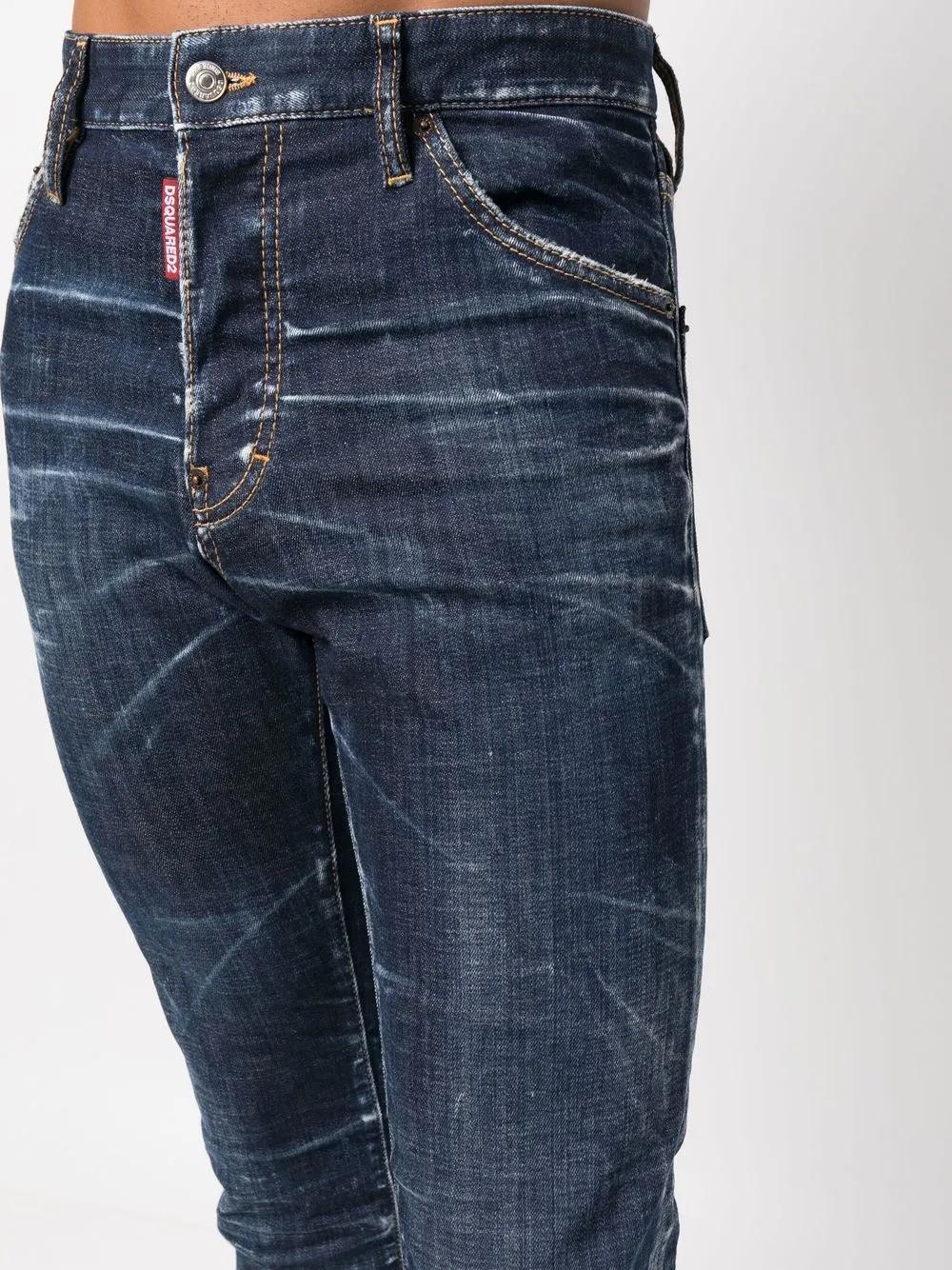 DSQUARED2 Slim-Cut Logo-Patch Jeans