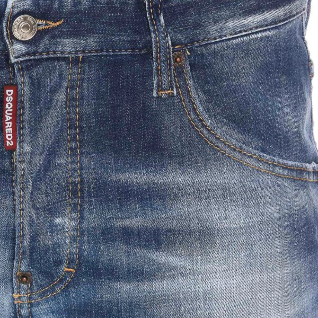 DSQUARED2 Cotton Blend Mini Jeans for Men