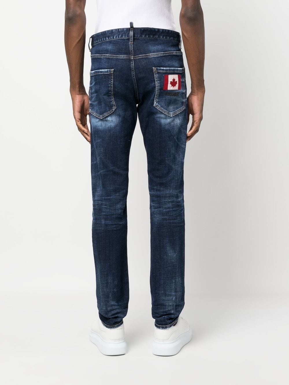 DSQUARED2 Faded Stretch Cotton Jeans - Men's Fit