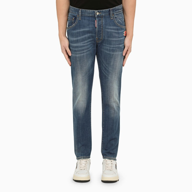 DSQUARED2 Regular Washed Denim Jeans for Men - SS24 Collection