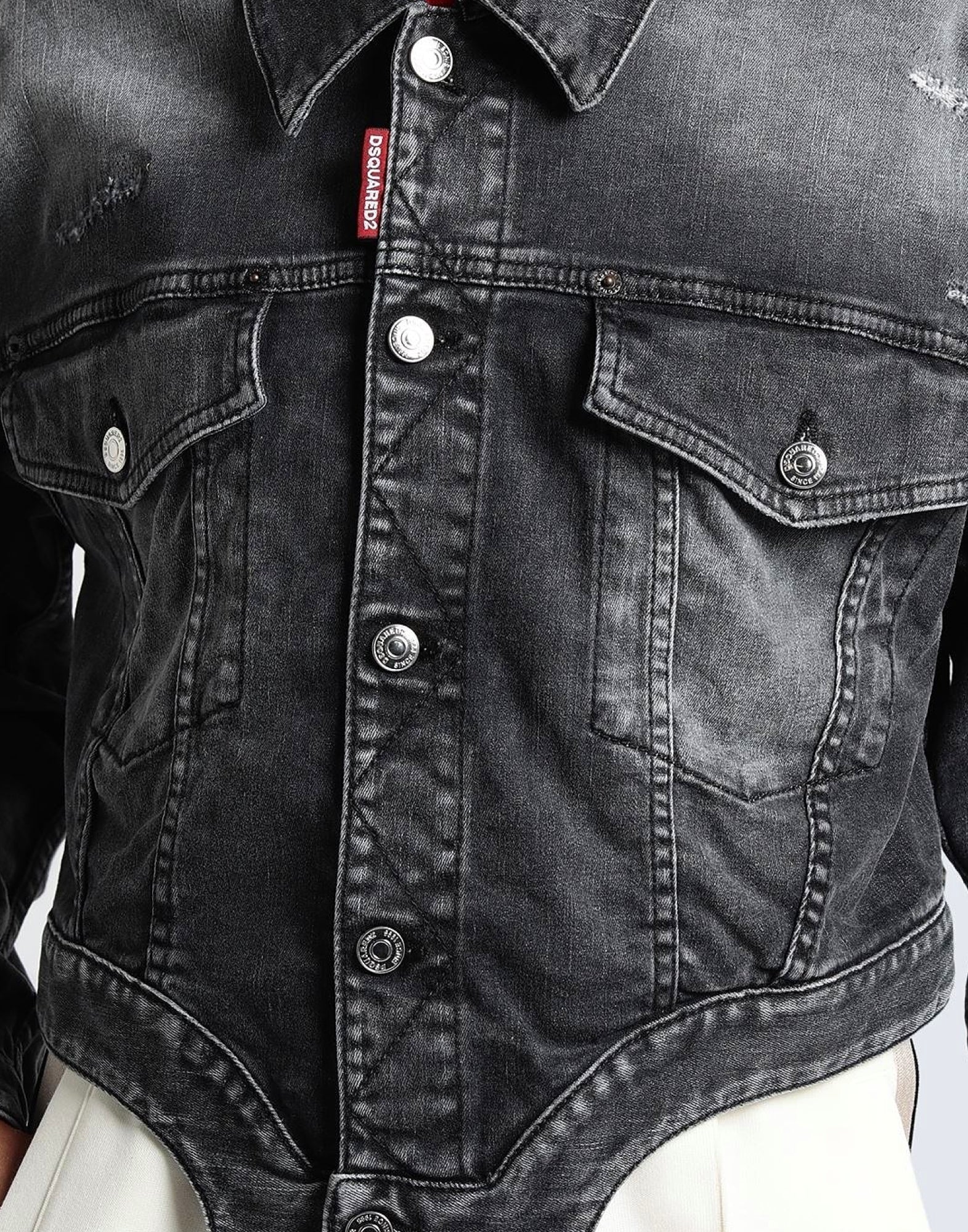 DSQUARED2 Raw Cut Jean Denim Jacket for Women - FW24 Collection