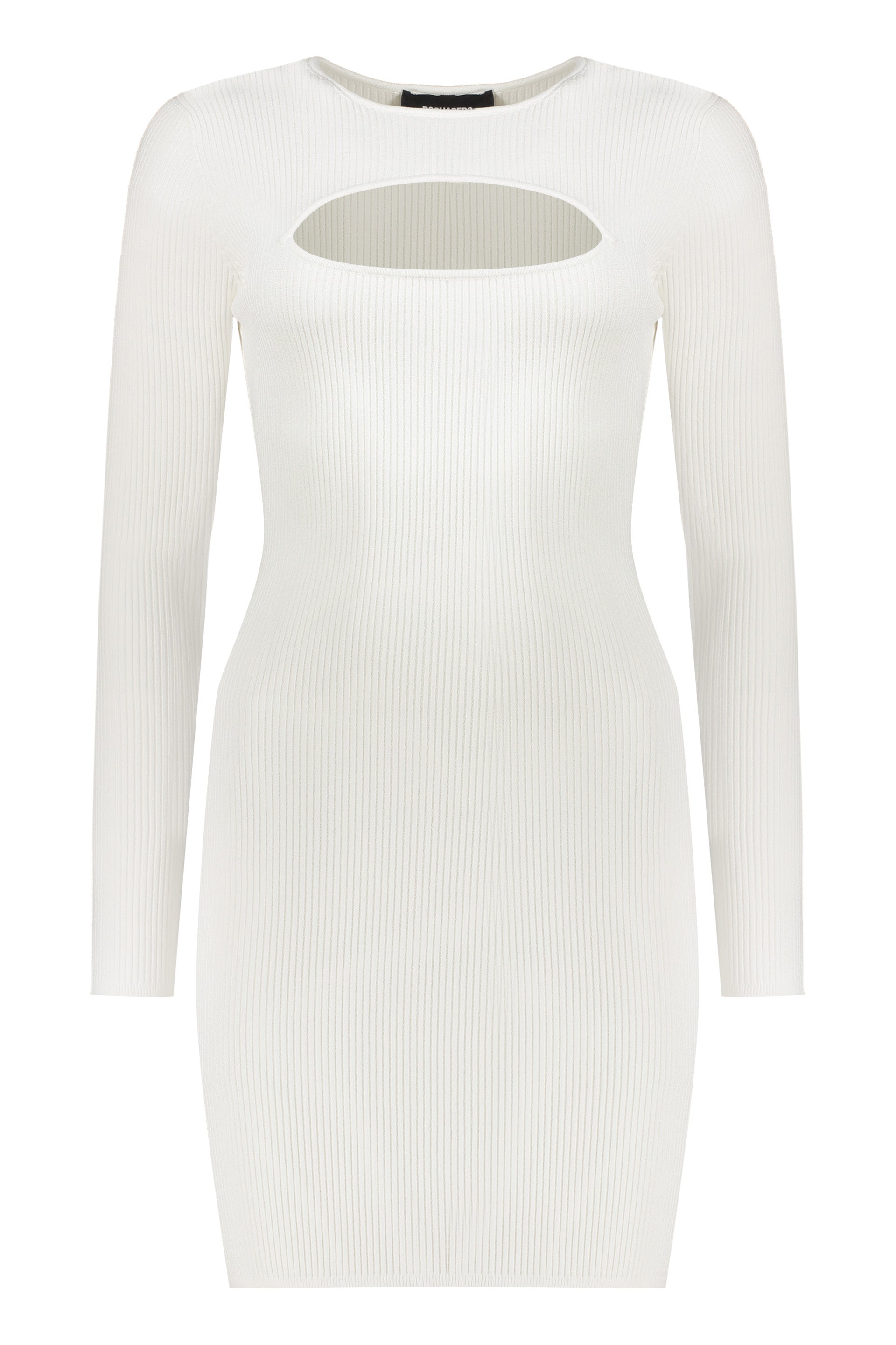 DSQUARED2 Chic Knit Mini-Dress with Front Cut-Out
