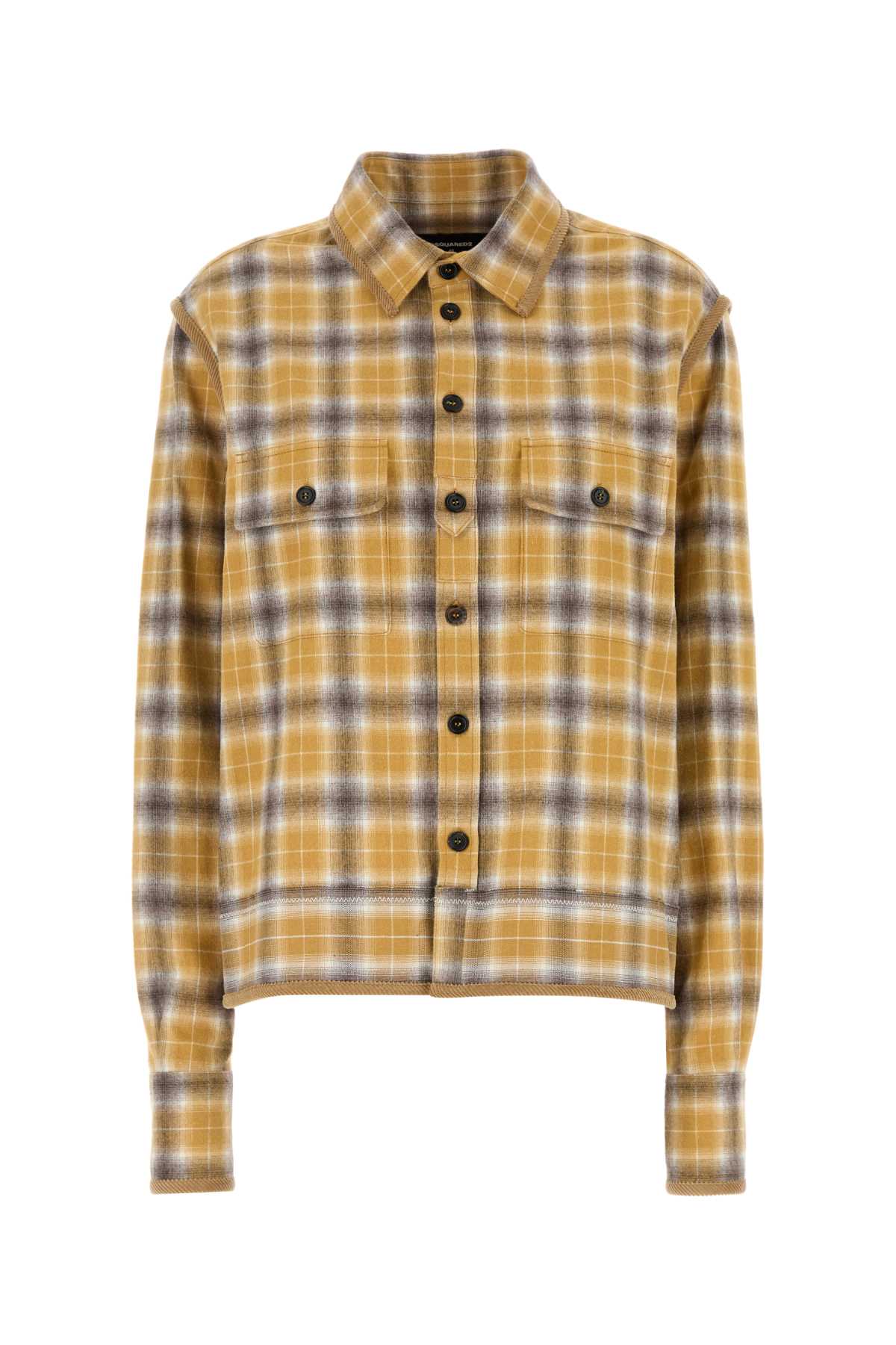 DSQUARED2 Embroidered Checked Flannel Shirt for Women