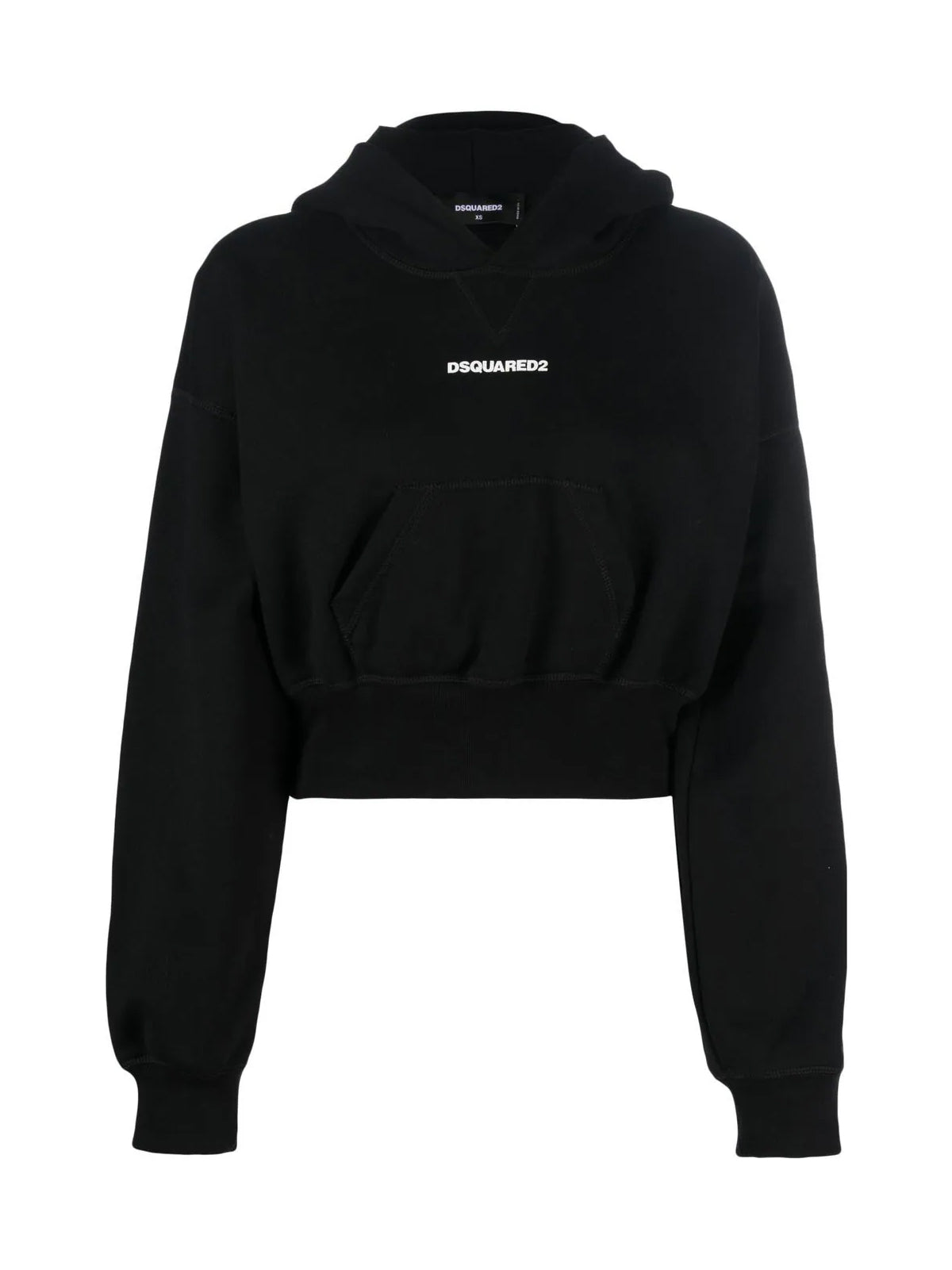 DSQUARED2 Mini Attached Cap Cropped Hoodie