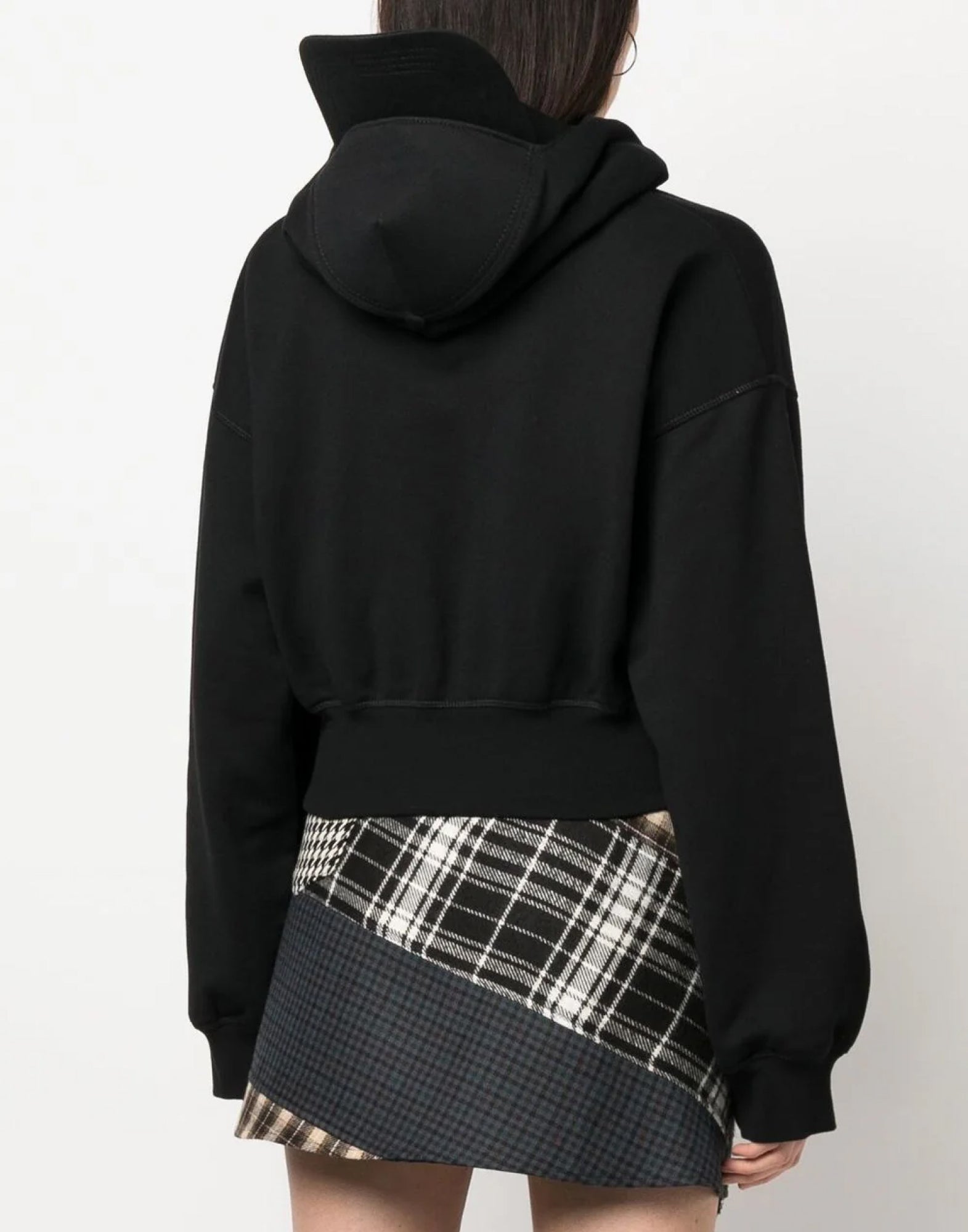 DSQUARED2 Mini Attached Cap Cropped Hoodie