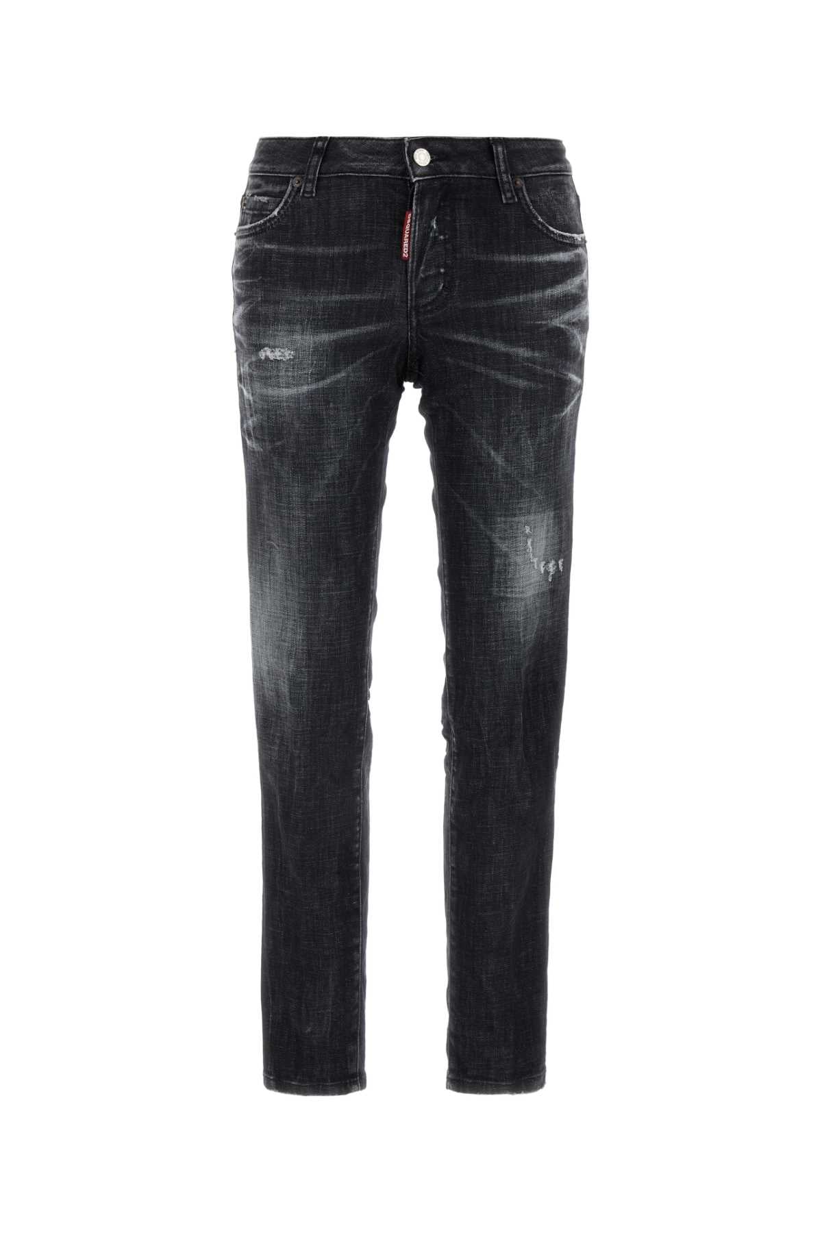 DSQUARED2 Medium Waist Stretch Denim Jennifer Jeans
