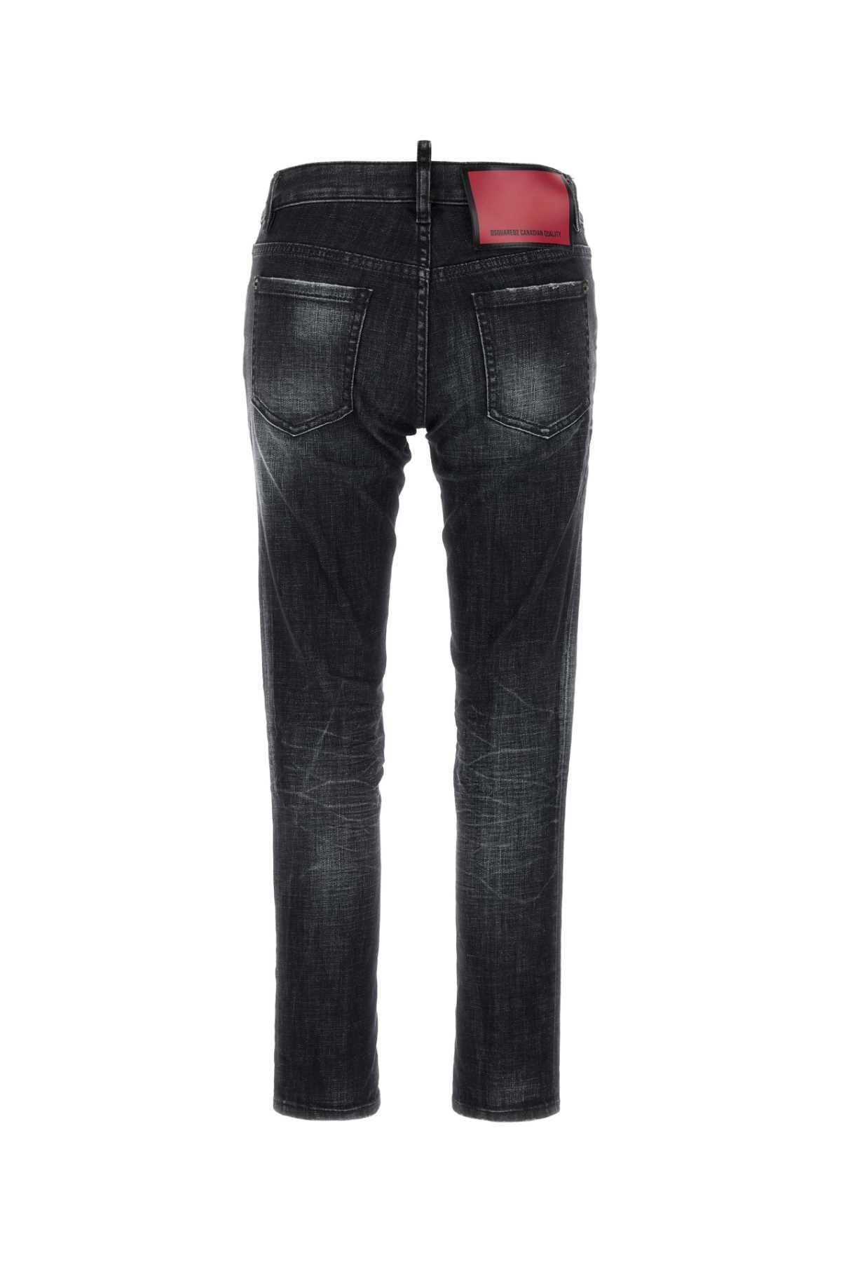 DSQUARED2 Medium Waist Stretch Denim Jennifer Jeans