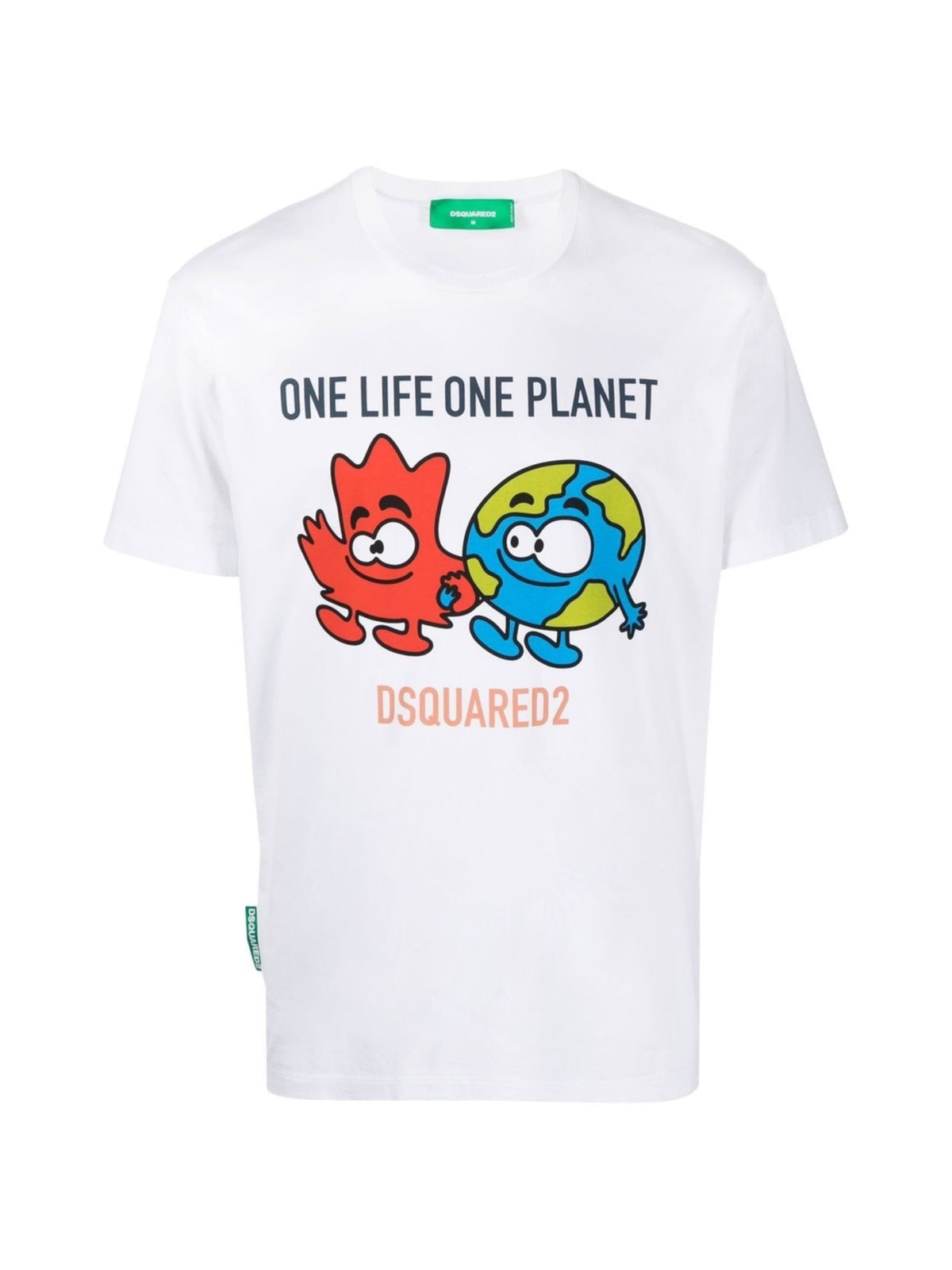DSQUARED2 One Life One Planet Logo T-Shirt - Short Sleeve for Men