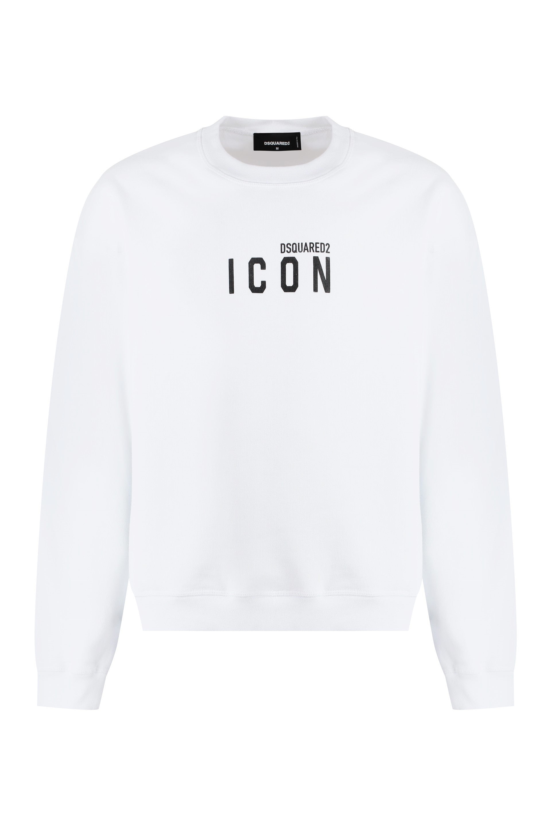 DSQUARED2 Classic Cotton Crew-Neck Sweatshirt with Logo - Men