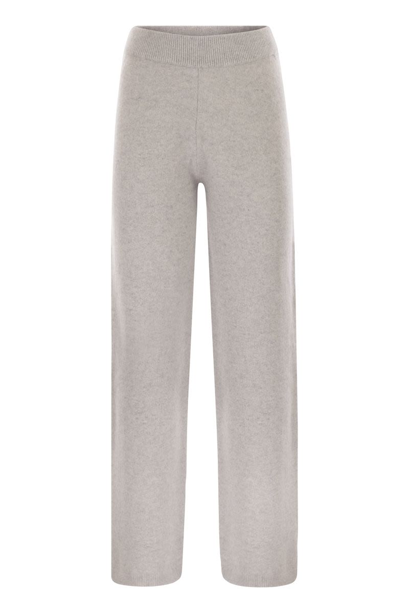 PESERICO Wool and Cashmere Trousers with Lurex - Women's High Waist