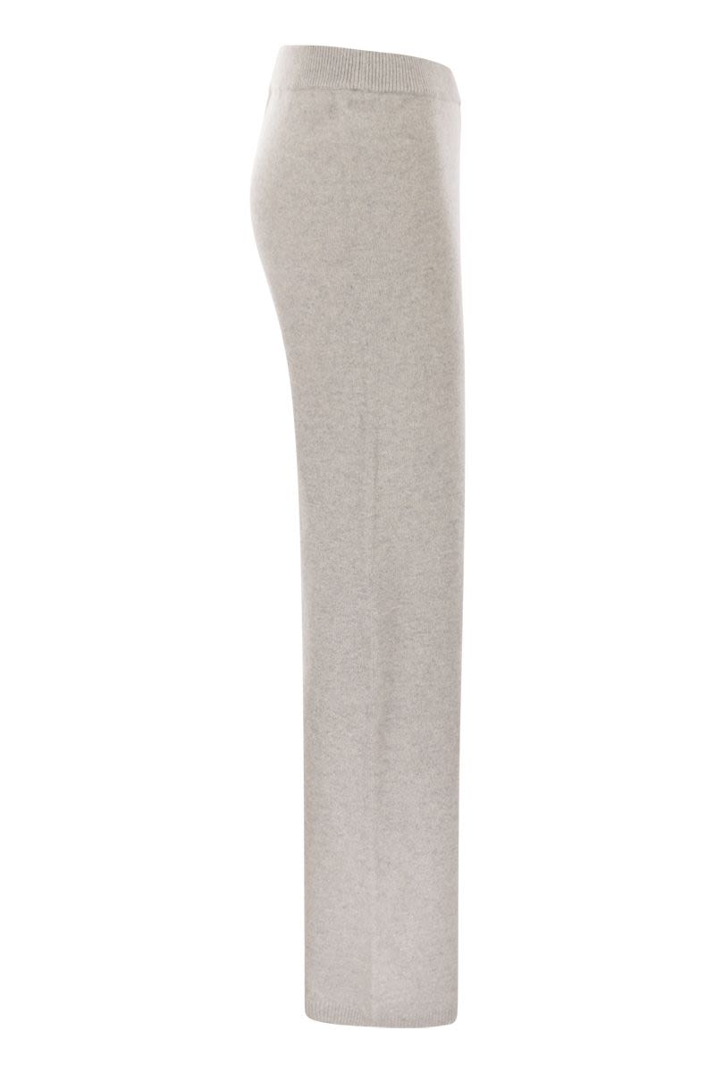 PESERICO Wool and Cashmere Trousers with Lurex - Women's High Waist