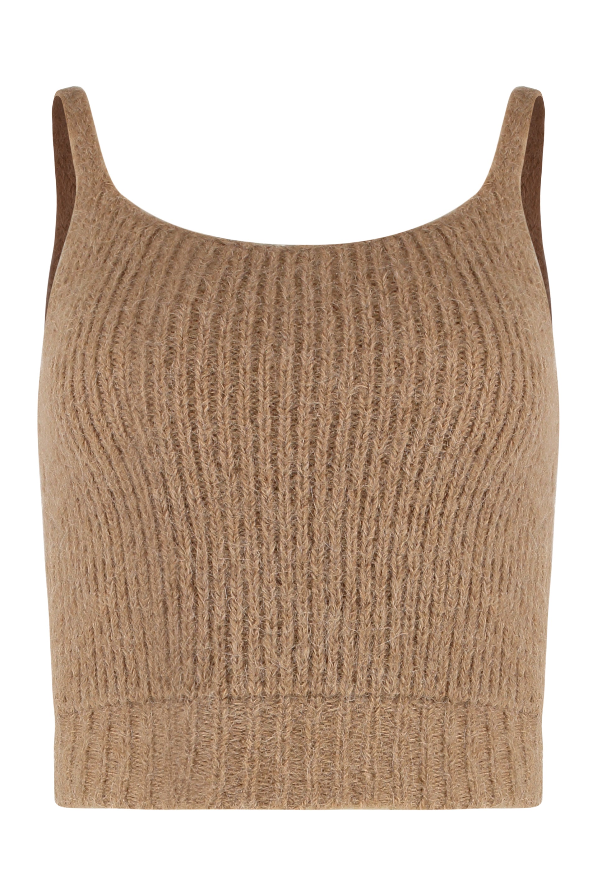 PESERICO Ribbed Knit Top for Women - FW25 Collection