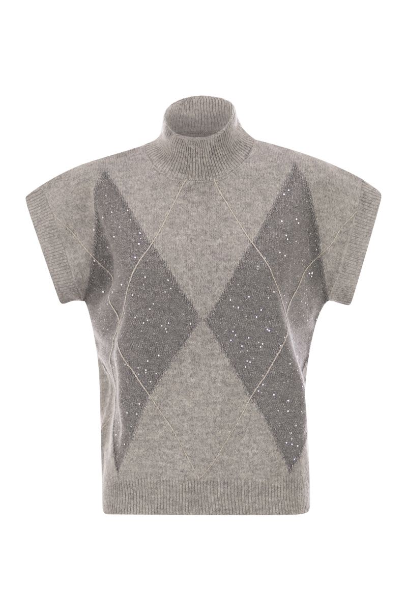 PESERICO Luxury Cashmere Lurex Silk Wool Knit Jumper - Size S/M