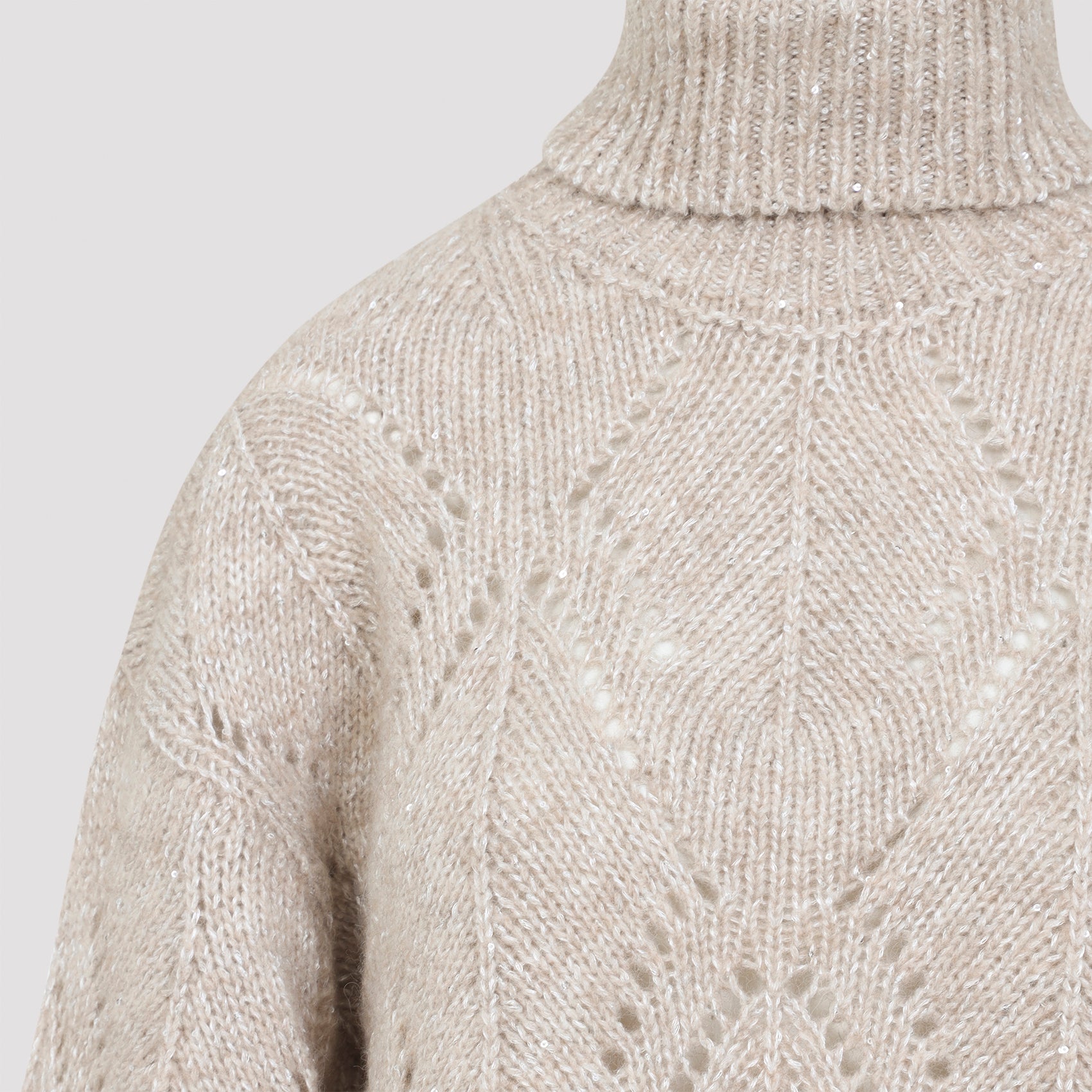 PESERICO Turtleneck Tricot Sweater for Women