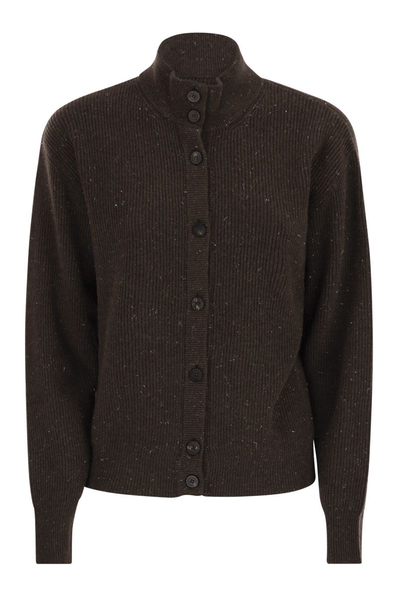 PESERICO Refined Wool and Silk Cardigan with Buttons