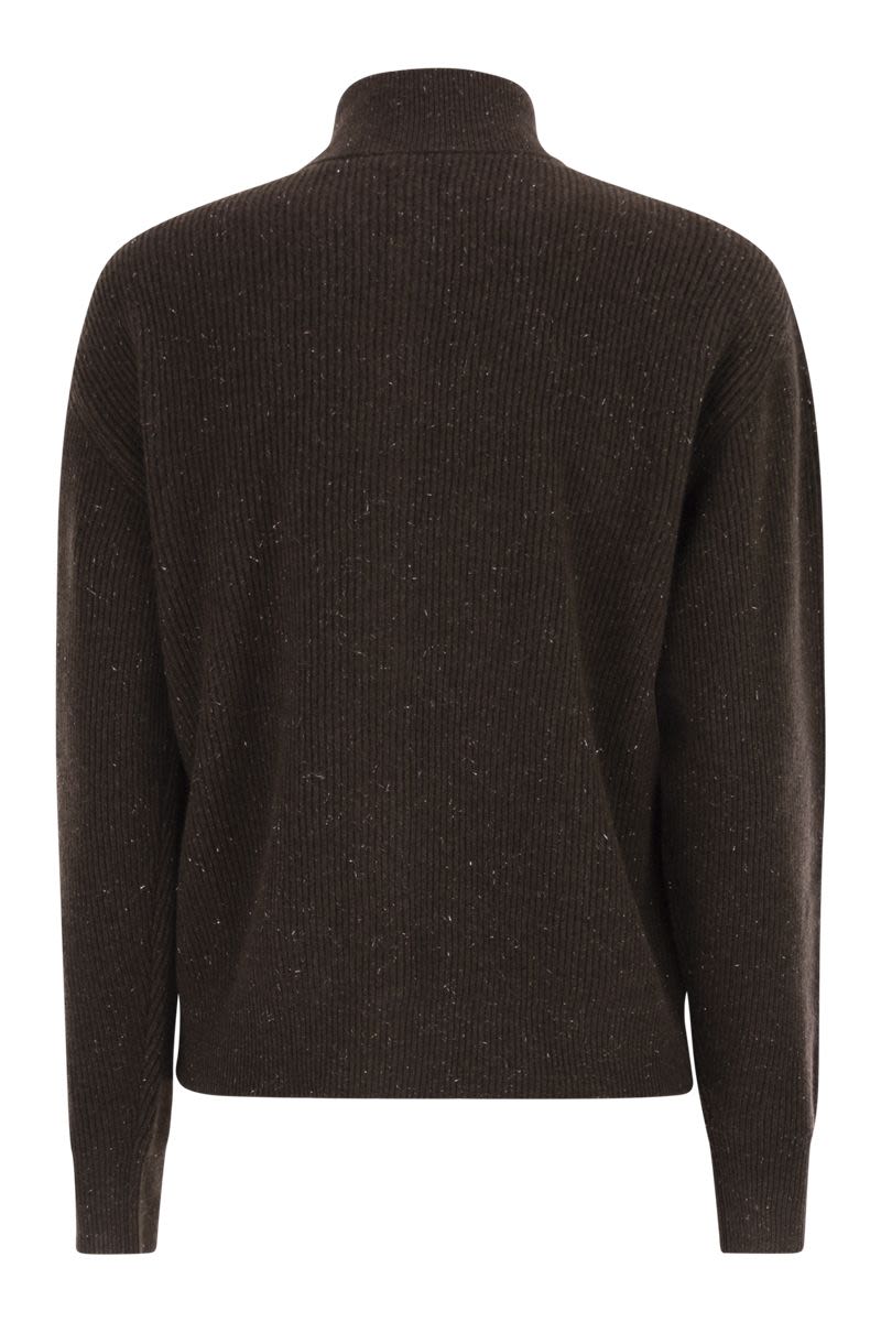 PESERICO Refined Wool and Silk Cardigan with Buttons