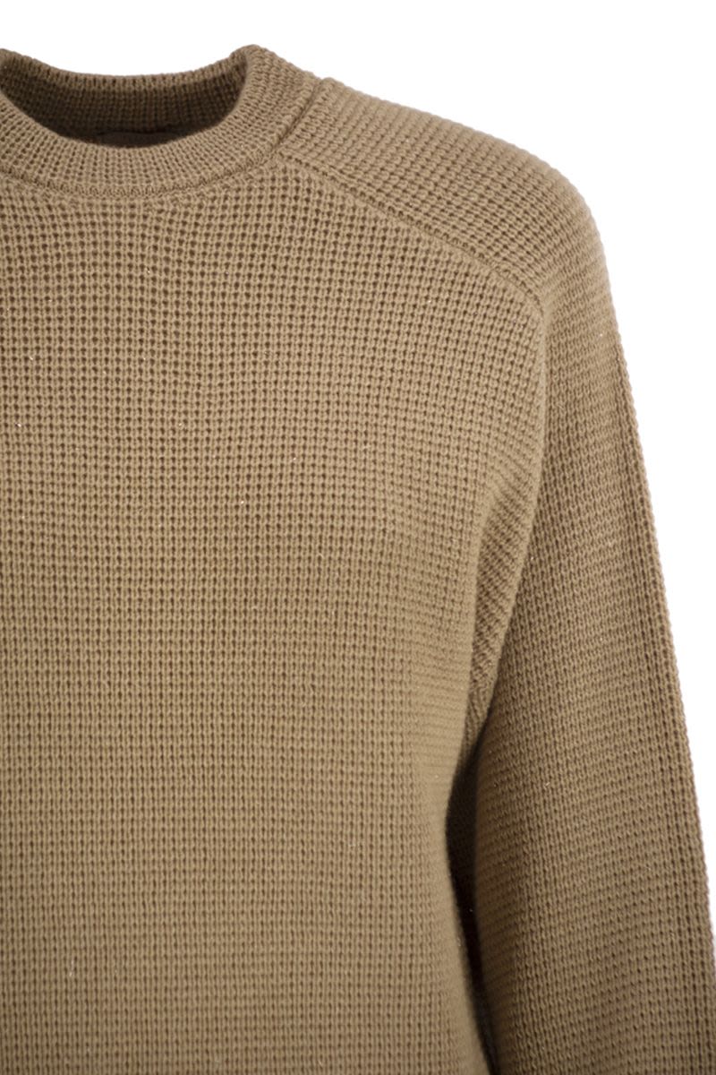 PESERICO Women's Virgin Wool, Silk and Cashmere Crew Neck Jumper