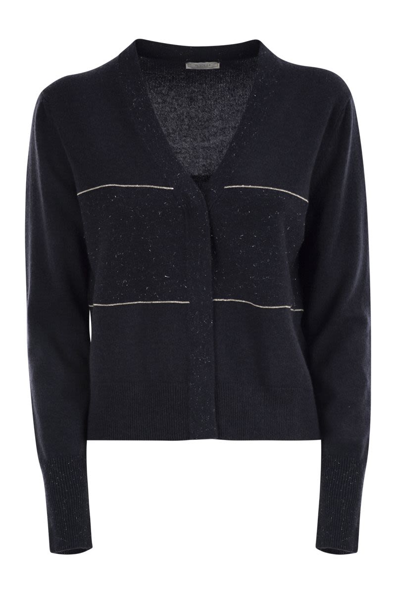 PESERICO Timeless Cardigan with Light Spots - Regular Fit