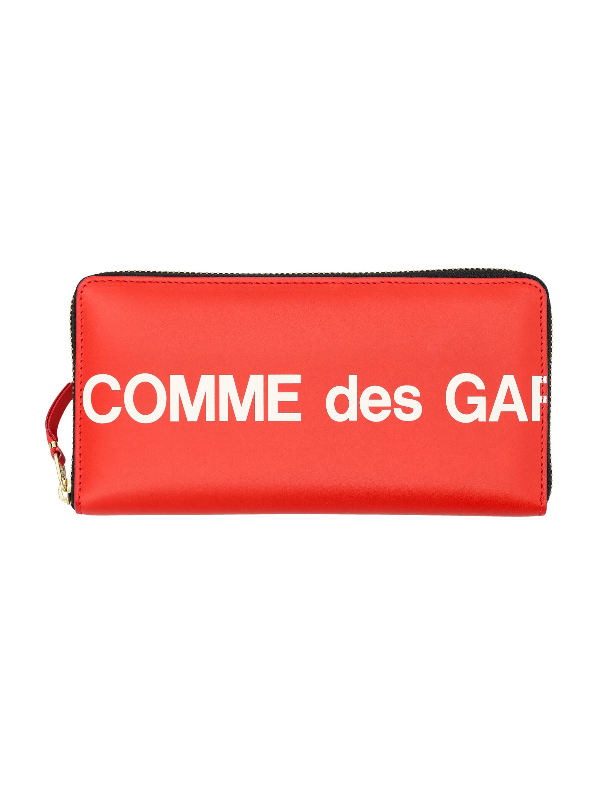COMME DES GARÇONS WALLET Leather Mini All-Around Zip Wallet with Logo - 10.5cm x 20cm